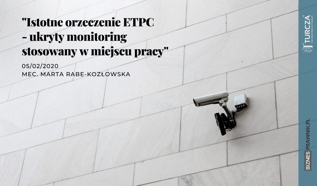 Istotne orzeczenie ETPC ukryty monitoring stosowany w